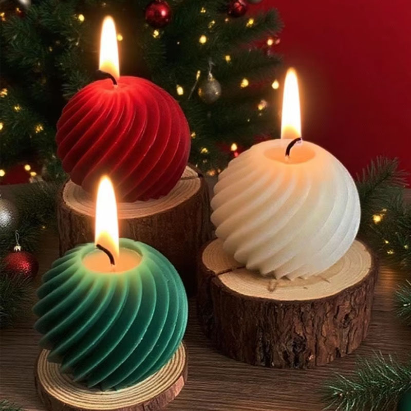 Soap Making Ideas - Cetakan Lilin Silikon Bentuk Bola Spiral