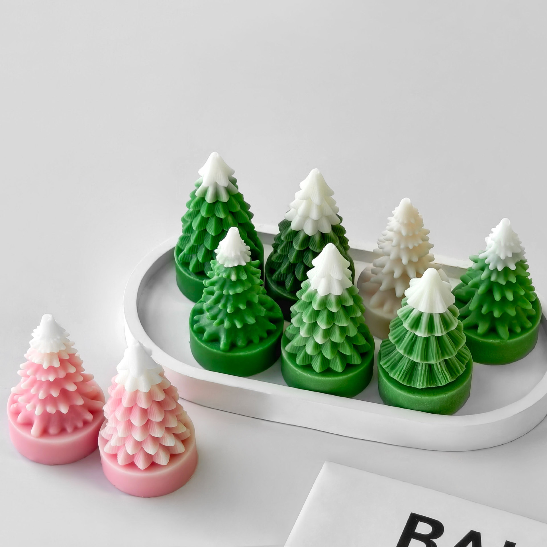 Soap Making At Home - Cetakan silikon pohon Natal Mini DIY,