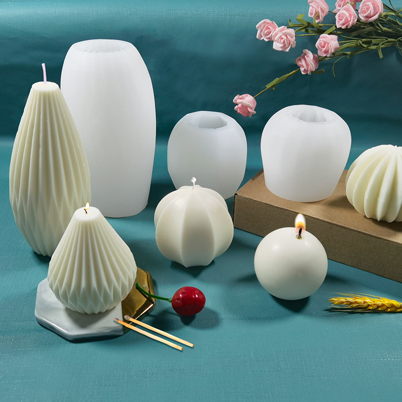 Soap Making Homemade - Cetakan Lilin Silikon 3D Bentuk Geometris