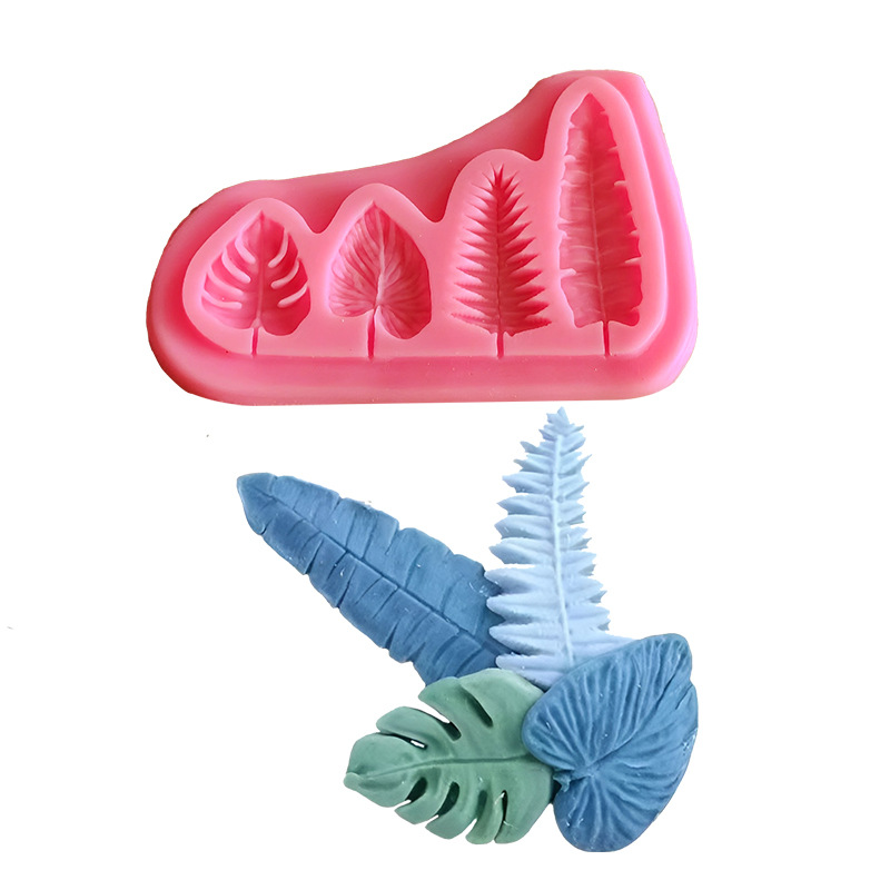 Soap Making Tools - Cetakan Silikon Daun Palem dan Daun