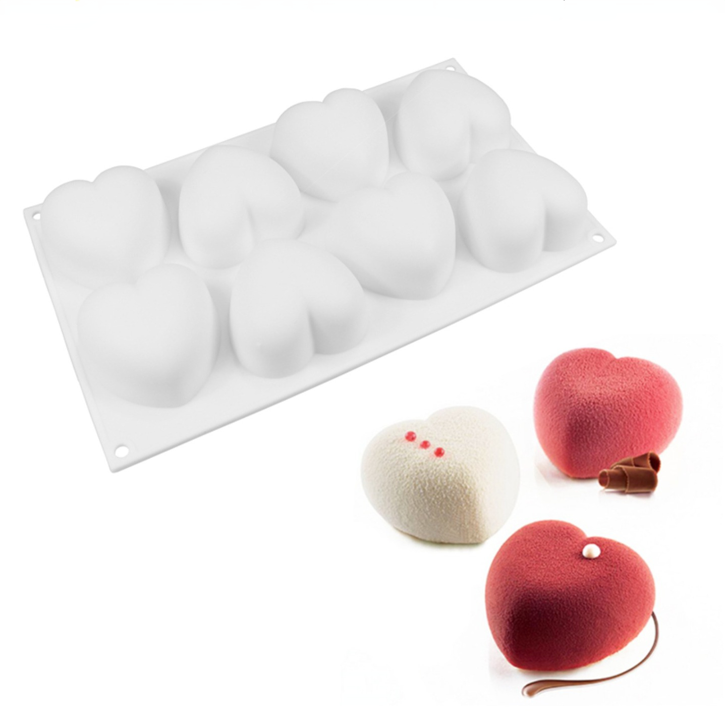 Soap Making Tools - Love Heart cetakan sabun silikon buatan