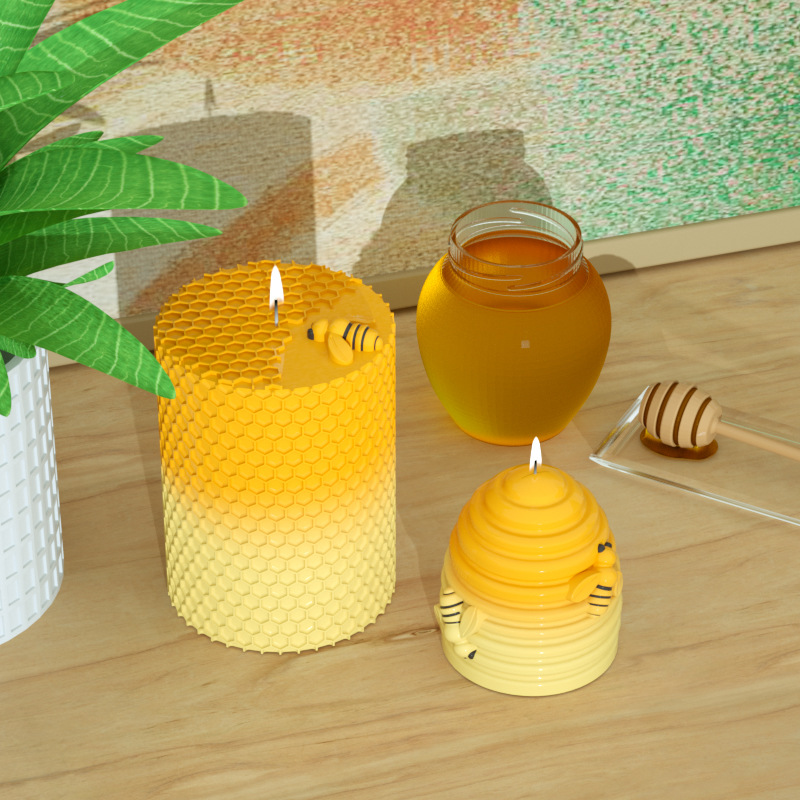 Soap Making Homemade - Lilin Cetakan Silikon 3D Lebah Sarang