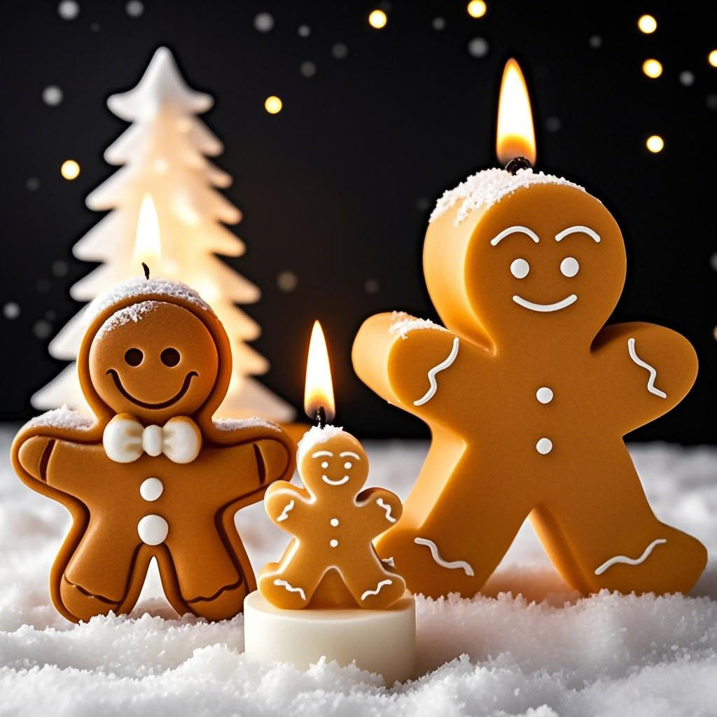 Soap Making At Home - DIY Kartun Gingerbread Man Cetakan Lilin