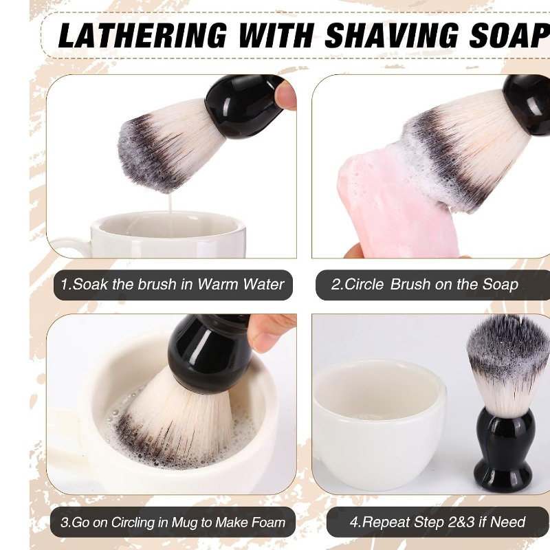 1Pcs Sikat Cukur Jenggot, Gaga - Soap Making Tools ulasan dan harga