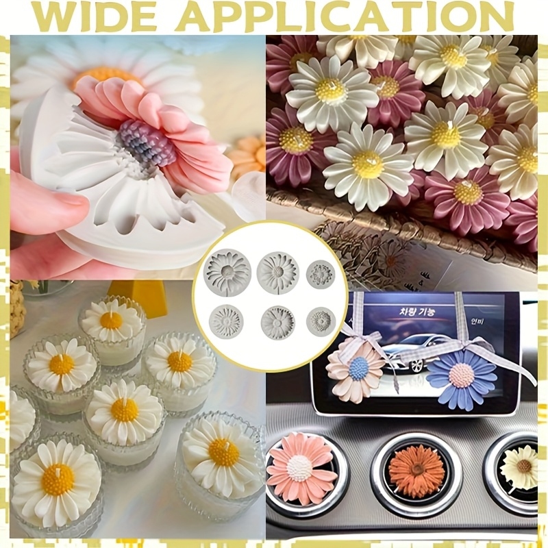 6 Buah, Cetakan Silikon Bunga  - Soap Making Name ulasan dan harga