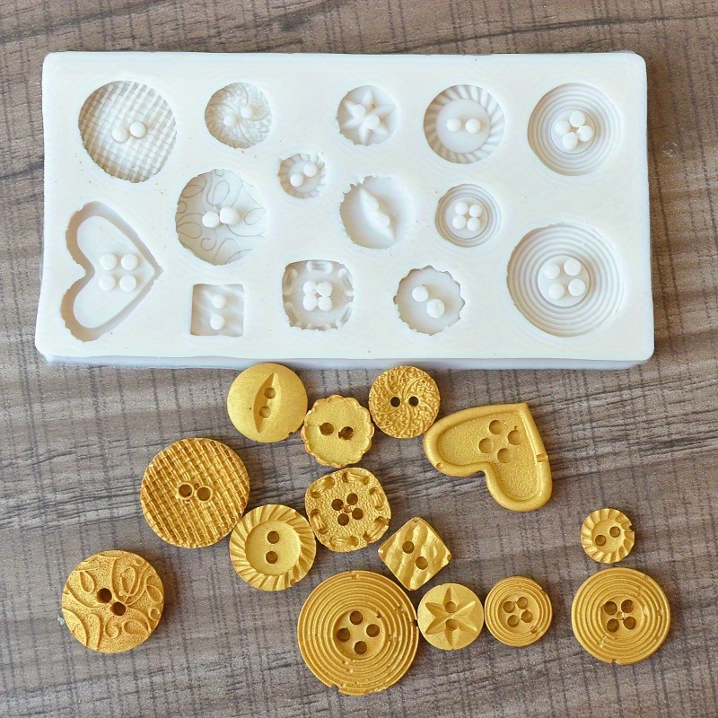Cetakan Silikon Bentuk Kancing - Soap Making Tools ulasan dan harga
