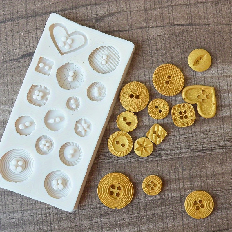 Cetakan Silikon Bentuk Kancing - Soap Making Tools ulasan dan harga
