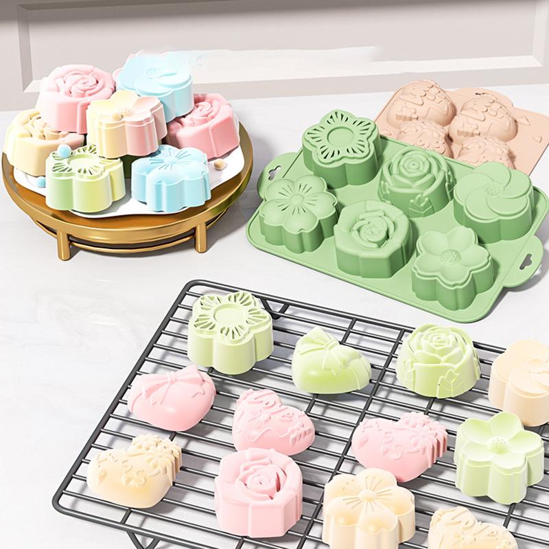 Cetakan Silikon Bunga SU, 6 Ro - Soap Making Homemade ulasan dan harga