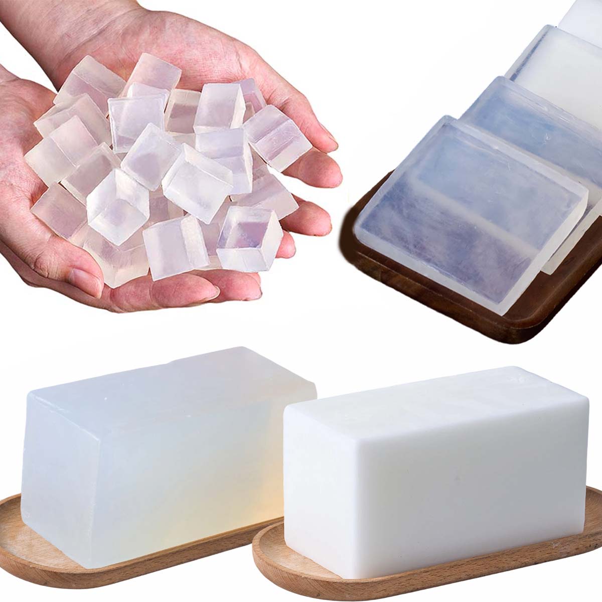 1000g Basis Sabun Gliserin DIY - Soap Making Material Wholesale ulasan dan harga