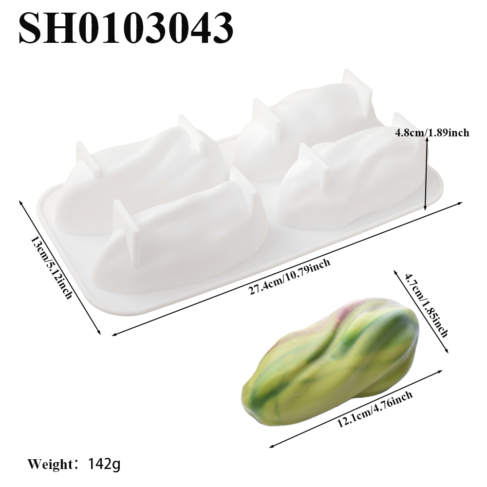 Cetakan Silikon Desain Pistach - Soap Making Name ulasan dan harga