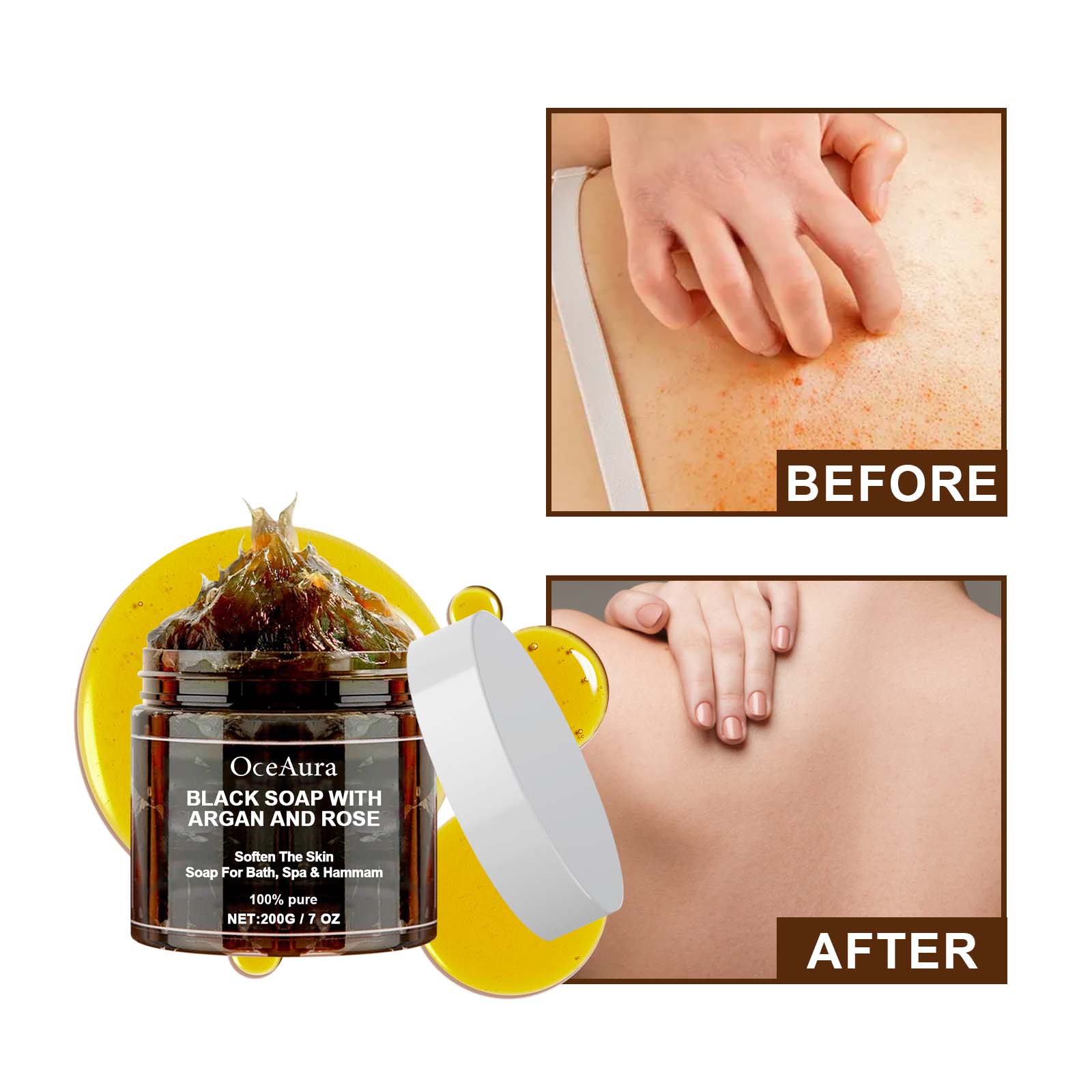 Sabun Hitam OCEAURA Dengan Arg - Soap Making Essential Oils ulasan dan harga