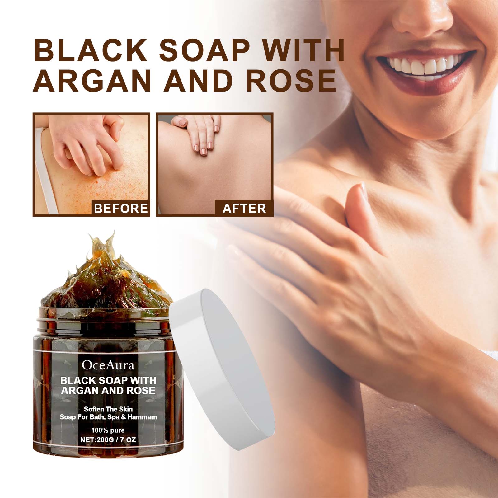 Sabun Hitam OCEAURA Dengan Arg - Soap Making Essential Oils ulasan dan harga