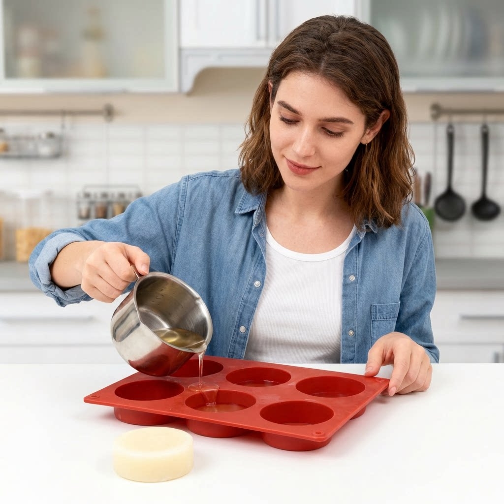 Cetakan Sabun Silikon Bulat Al - Soap Making Ideas ulasan dan harga